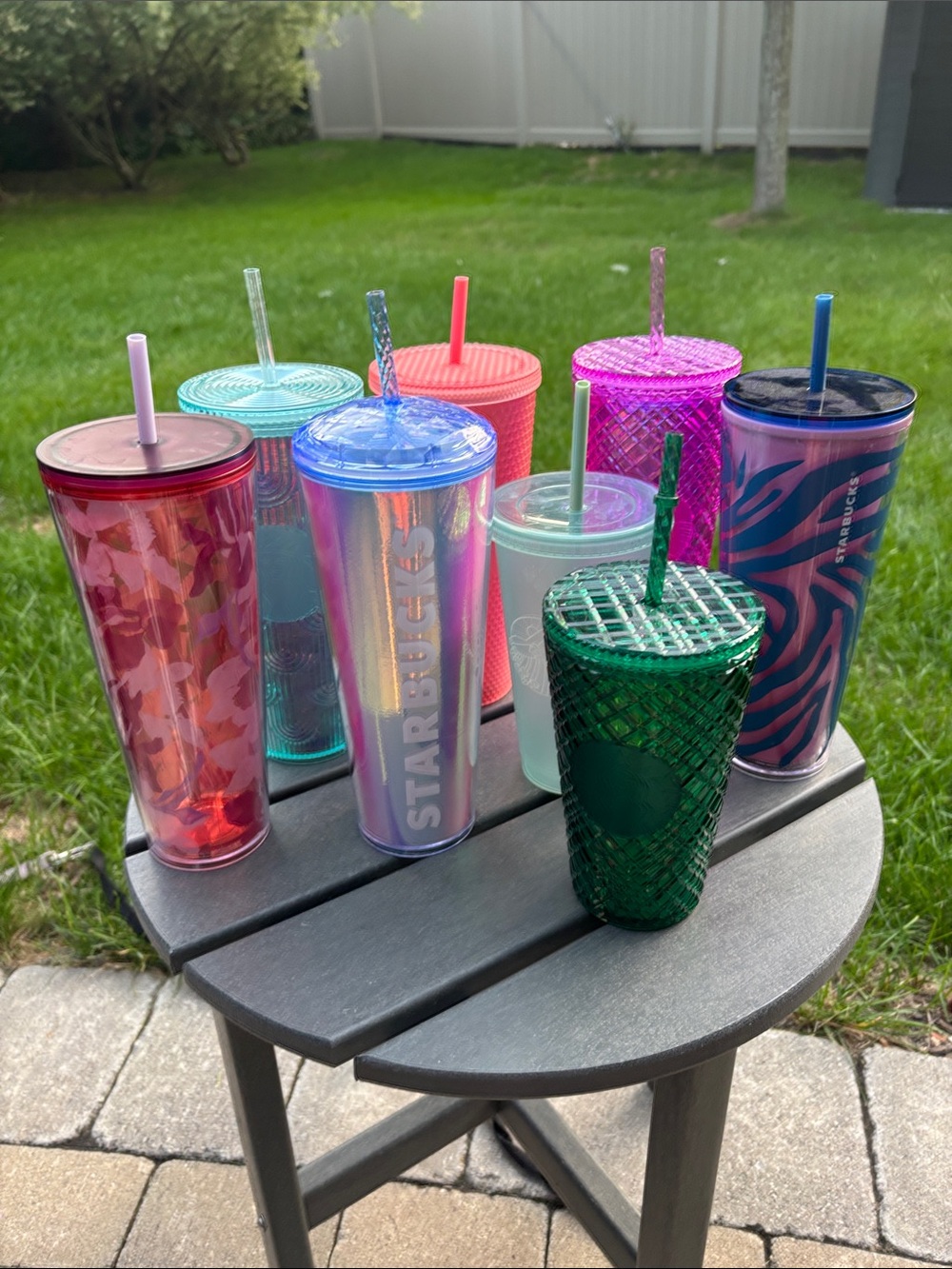 Starbucks Multicolor Iridescent & Textured Reusable Cold Cups